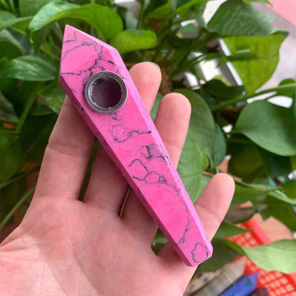 Natural Rough Polished Polished Crystal Smoking Pipe Foreign Six-Sided Single-Pointed Smoking Pipe