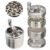 Hand Crank Diameter 55mm Four-layer Zinc Alloy Metal Grinder Cigarette Breaker Smoking Set