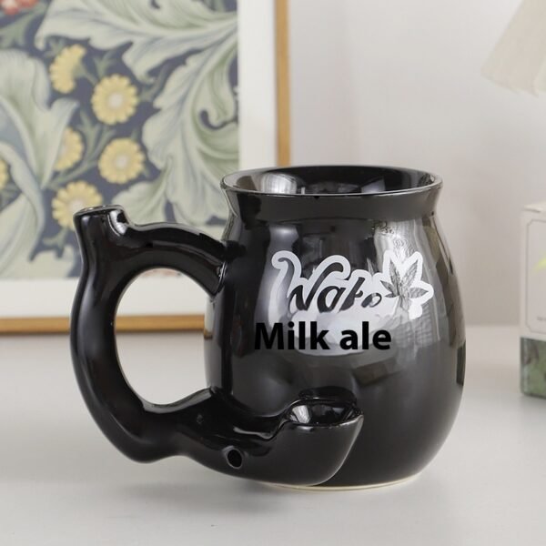 Multi-functional Ceramic Double-layer Coffee Smoking Cup