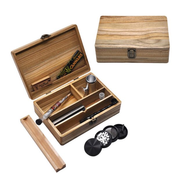 6a65f767-6b76-46bf-be84-fcb3231ec951.jpg Household Portable Wooden Smoking Set Kit