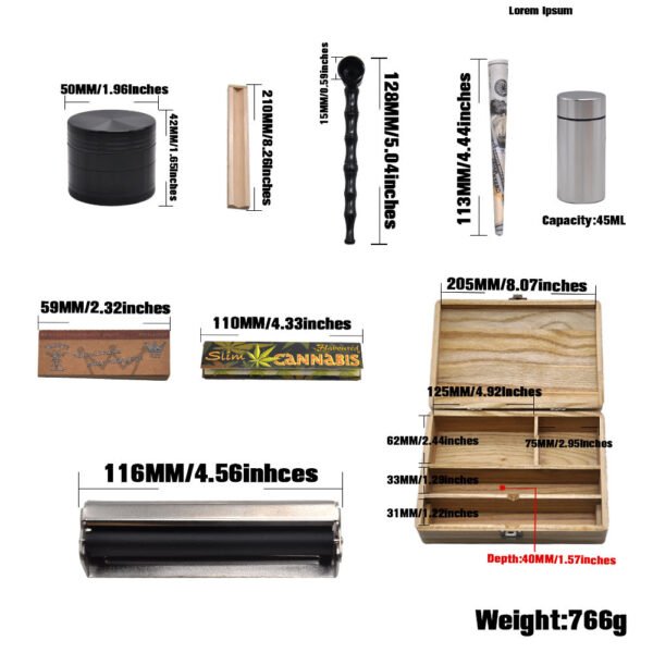 6ef390a3-4105-4278-b0bb-10d790a87487.jpg Household Portable Wooden Smoking Set Kit