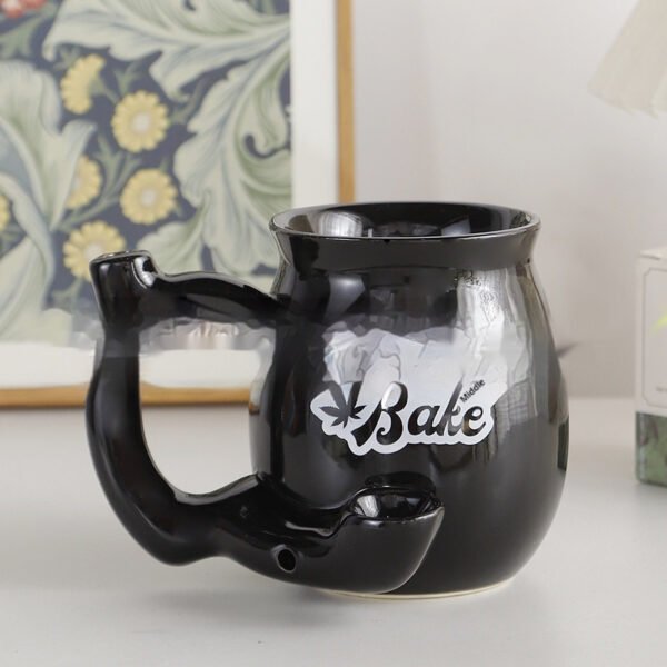 Multi-functional Ceramic Double-layer Coffee Smoking Cup