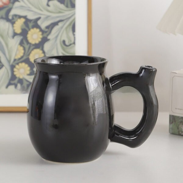 Multi-functional Ceramic Double-layer Coffee Smoking Cup