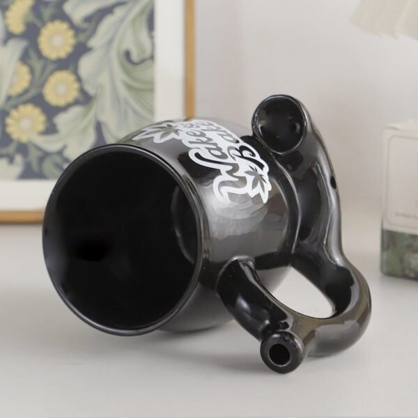 Multi-functional Ceramic Double-layer Coffee Smoking Cup